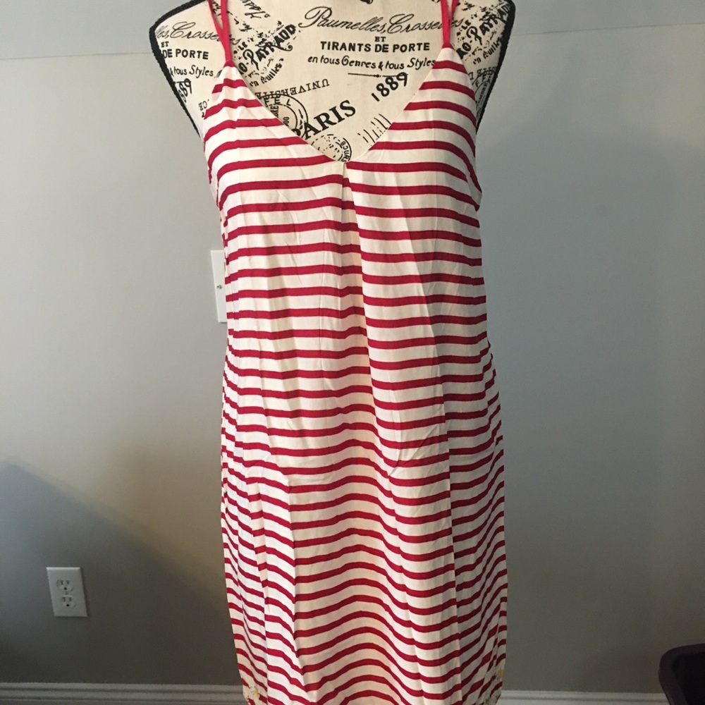 Perfect striped and white sundress, lightweight